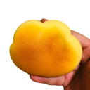 Antistress-Knetspielzeug in Form von Gebäck, weiche squishy Handspielhilfe, gelb-orange zur Stressbewältigung und Entspannung 1