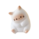 Antistress-Knetspielzeug Katze Squishy 6,5 × 5 cm weicher PU-Schaum langsam zurückkehrendes Entspannungswerkzeug für die Hand 6