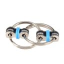 Antistress-Ringe für Schlüssel, verbunden durch metallene Glieder Handspielzeug zum Drehen mit den Fingern und zum Entspannen Maße 5,5 x 2,8 3
