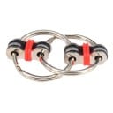 Antistress-Ringe für Schlüssel, verbunden durch metallene Glieder Handspielzeug zum Drehen mit den Fingern und zum Entspannen Maße 5,5 x 2,8 2