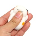 Antistress trykkat til aflastning af spændinger Lille killing med lukkede øjne og løftede poter Størrelse 5 cm Elastisk termoplastisk gummi 7
