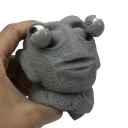 Antistressz mačkáló figura fej mozgó szemekkel puha deformálható squishy játék a kézbe a stresszoldás érdekében szórakoztató relaxáló segédeszköz 3