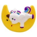 Antistressz összenyomható unikornis a feszültség levezetésére Pu anyagú puha játék szivárványos sörénnyel és farral Méret 11,5 cm 2