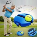 Antrenor de tenis cu șnur elastic și bază 21 x 21 cm Antrenament independent cu recul Antrenament de tenis acasă și în aer liber 2