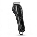 Aparador de Cabelo e Barba Sem Fios para Homens Ajuste de Lâmina de 0,2 a 0,6 mm Pentes de 3 a 19 mm Lâmina em Aço Inoxidável Preto Máquina de Cabelo 3