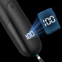 Aparat de ras electric pentru bărbați cu încărcare USB și display LCD, tăietor de păr cu 2 capete pentru corp și zone intime 3
