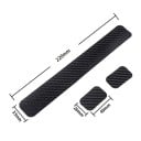 Apărătoare lanț bicicletă 22 x 3,3 cm, aspect carbon, husă de protecție pentru cadrul bicicletă, manșon autoadeziv negru împotriva zgârieturilor 4