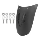 Apărătoare pentru motocicletă 24,5 x 20 x 12 cm Apărătoare universal pentru spate Varianta neagră Protecție împotriva noroiului 1