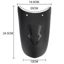 Apărătoare pentru motocicletă 24,5 x 20 x 12 cm Apărătoare universal pentru spate Varianta neagră Protecție împotriva noroiului 2
