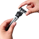 Aparelho de barbear manual para homens com cabeçotes de três lâminas Cabo com vinte lâminas de substituição Lâmina com cabeçotes intercambiáveis 3