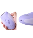 Aparelho de depilação elétrico 6,5 x 11 cm Epilador roxo recarregável com 4 acessórios Cuidados com a pele e tratamento de pelos Alimentação USB 5