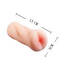 Apertura anale artificiale 13 x 5 cm forma ergonomica realistica materiale flessibile facile manutenzione confezione discreta 3