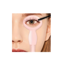 Aplicador de plástico para máscara de pestanas 9,8 x 4,5 cm Ferramenta cosmética com escova e pente Proteção rosa para as pálpebras ao maquilhar pestanas 2