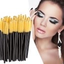 Aplicatoare din plastic pentru rimel 50 buc Perii pentru gene cu mâner lung și subțire Pentru aplicarea rimelului și separarea genelor 15