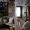 Aplique LED 10 W Classificação IP65 Forma Redonda 17,5 x 7,5 x 8,2 cm Iluminação para cima e para baixo Luz Branca Fria 6500 K Para fachada terraço 6