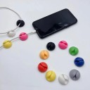 Apoios de silicone autocolantes para cabos conjunto de 6 peças em várias cores para organização de cabos 2