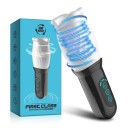 Appareil de massage vibrant rotatif et aspirant pour hommes avec picots, 10 modes de stimulation, tête en silicone blanche et emballage discret 6