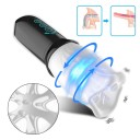 Appareil de massage vibrant rotatif et aspirant pour hommes avec picots, 10 modes de stimulation, tête en silicone blanche et emballage discret 7