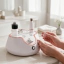 Appareil de peeling du visage 3 en 1 avec aspiration 60 kPa, 220–240 V EU, microdermabrasion au diamant, blanc, pour points noirs et soins de la peau 6