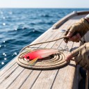 Appât pour seiche 8 cm 5,7 g Crevette artificielle lumineuse avec couronne double de hameçons Rouge et blanche Pour la pêche à la seiche, au calamar 6