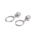 Äppeldesign örhängen 26 x 14 mm Rostfritt stål Smutsavvisande Modernt smycke Fruktmotiv Elegant accessoar 1