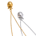 Appelketting 42 + 6 cm Roestvrij staal Vuilbestendig Modieuze sieraden met fruit hanger Elegante accessoire 3