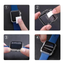 Apple Watch 46 mm Series 10 - 9H karkaistu lasi näytölle, matta kellokehys ja säädettävä hihna 34