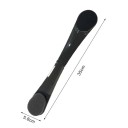 Applicateur de crème autobronzante pour le dos pliable longueur 35 cm portable éponge sans traces noir pour crèmes solaires et autres sur tout le corps 2