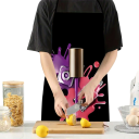 Apron 50x75 cm for Adults Sleeveless Neck Tie Nail Design Clothing Protection Cooking Kitchen Cosmetics Painting Nail Polish 4