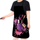 Apron 50x75 cm for Adults Sleeveless Neck Tie Nail Design Cosmetic Use Painting Cooking Garment Protection Kitchen 4
