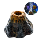 Aquarienvulkan 5 x 6,5 cm Harzdekoration für das Aquarium Blasenstein Luftauslass Dekoration mit Blaseneffekt für Aquarien 5