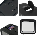 Aquário com iluminação LED 13 x 8 x 13 cm Pequeno aquário para peixes Aquário decorativo com iluminação LED colorida Mini aquário para casa 3