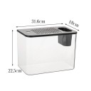Aquarium avec couvercle pour la culture de plantes aquatiques 31,6 x 18 x 22,5 cm Décoratif aquarium de bureau Design moderne pour intérieur Élevage de poissons 3