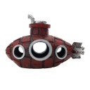 Aquarium Decoration 12 x 5.5 x 8 cm Submarine Made of Resin Cave for Fish Shelter for Aquarium Creatures Safe Aquarium Accessory 3