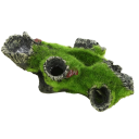 Aquarium Decoration 16 x 10 x 7 cm Cave House with Artificial Moss Shelter for Fish Resin Safe Aquarium Accessories 2