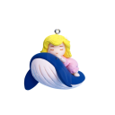Aquarium Decoration 5.8x4.9 cm Mini Figurine of a Girl on a Whale with Floating Ball and String Ornament Aquarium Accessories 2