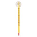 Aquarium Thermometer with Suction Cup for Measuring Water Temperature Glass Body Range 0 to 50 °C Clear Scale with Red Column Length 15 cm 2