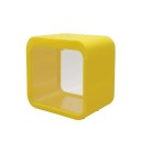 Aquarium with LED Lighting 13 x 8 x 13 cm Small Aquarium for Fish Decorative Aquarium with Colourful LED Lighting Mini Aquarium for the Flat 6