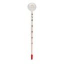 Aquariumthermometer mit Saugnapf zur Messung der Wassertemperatur Glasgehäuse Bereich 0 bis 50 °C Übersichtliche Skala mit rotem Säule Länge 15 1
