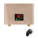 Aquecedor de água elétrico instantâneo 220V 3000W Aquecedor de fluxo compacto 210 x 150 x 55 mm Temperatura ajustável 35–55 °C 6