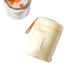 Aquecedor de comida 600 ml em aço inoxidável 5V/12V/24V USB Caixa de almoço elétrica portátil Aquecedor de piquenique 10 W Recipiente compacto com tampa 4