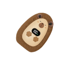 Aquecedor de mãos capivara suave 1200 mAh 10,5 x 7,5 x 5,5 cm 3 temperaturas 45–65 °C Ecrã digital USB C mini portátil 3