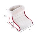 Aquecedor elétrico de pés 27 x 26 x 22 cm Saco de massagem aquecido macio 220V 5 níveis de temperatura Capa lavável destacável Almofada quente 3