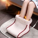 Aquecedor elétrico de pés 27 x 26 x 22 cm Saco de massagem aquecido macio 220V 5 níveis de temperatura Capa lavável destacável Almofada quente 5