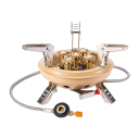 Aragaz portabil de camping pe gaz, 16000W, aprindere piezoelectrică de înaltă presiune, design pliabil, 18,5 x 12 cm, construcție din oțel și cupru 4