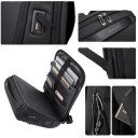 Arbetsryggsäck för bärbar dator 29 x 17 x 47 cm 20 - 35 l Vattentålig mjuk ryggsäck med USB-laddning och justerbara remmar 1