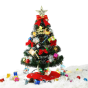 Árbol de Navidad de Mesa 60 cm Árbol decorativo pequeño para decoración del hogar Decoración navideña para mesa, cómoda o alféizar 5