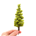 Árbol de pino modelo 14 cm Miniatura de plástico árbol de coníferas para dioramas paisaje modelado escenas forestales 3
