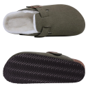 Arch Support Mocka Kork Tofflor Mjuk päls Foder Varma Anatomiska Tofflor För Kvinnor Män Vinter Hem Skor 3