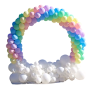 Arco redondo de plástico para globos 100 cm marco DIY con soporte para decoración de bodas y cumpleaños fiesta bebé photocall y decoraciones festivas 5